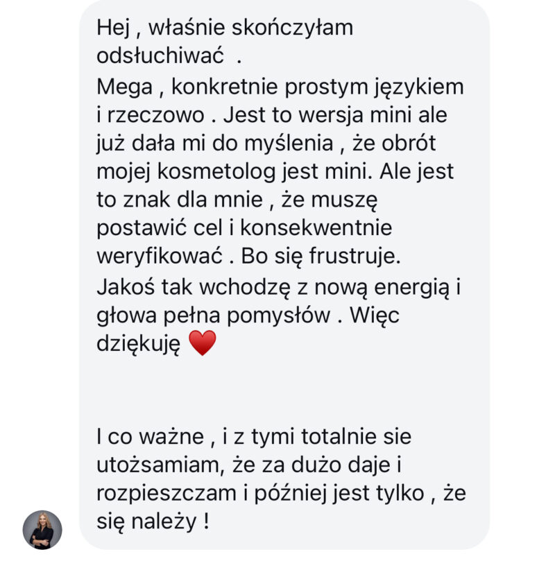 opinia po mini kursie strategia sprzedaży